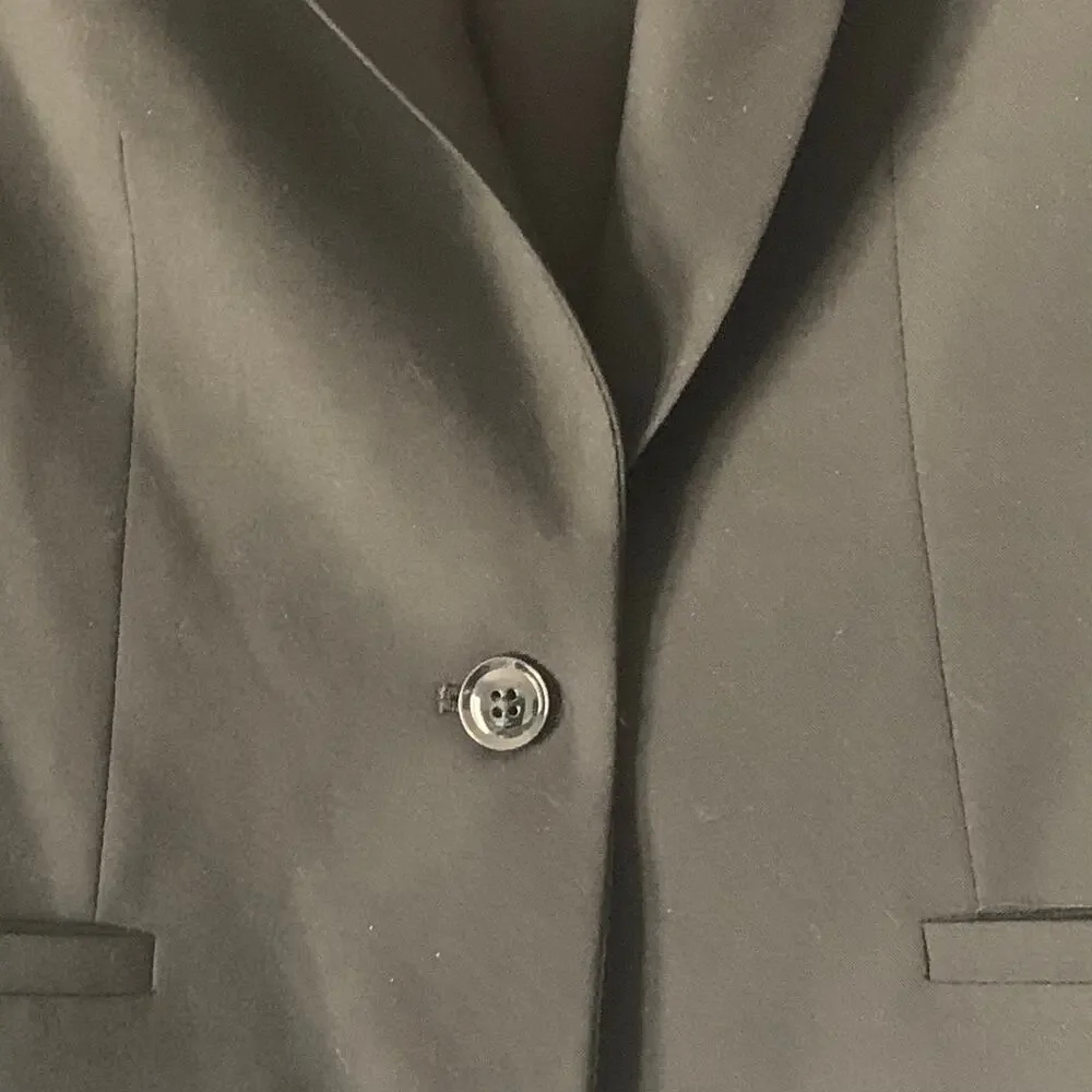 Banana Republic Black Wool Classic Blazer Size 2 - Picture 3 of 15